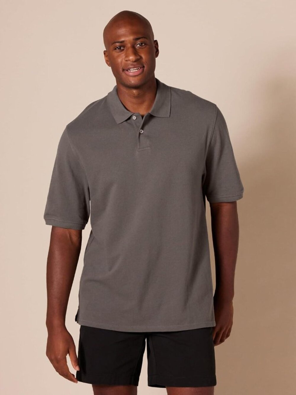 Men’s Amazon Essentials Performance Golf Polo Shirt XL Gray Short Sleeve